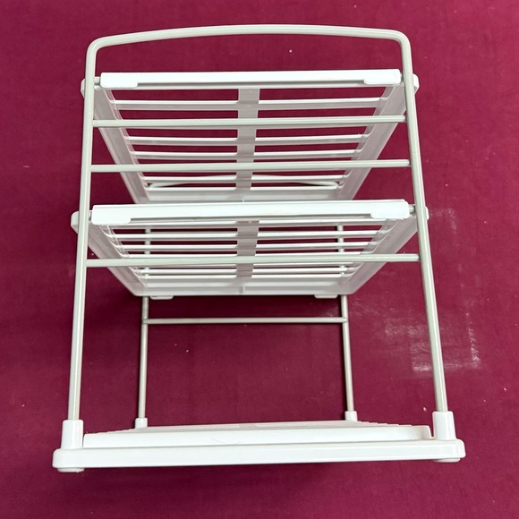 White Two-Tier Storage Rack - Picture 3 of 8